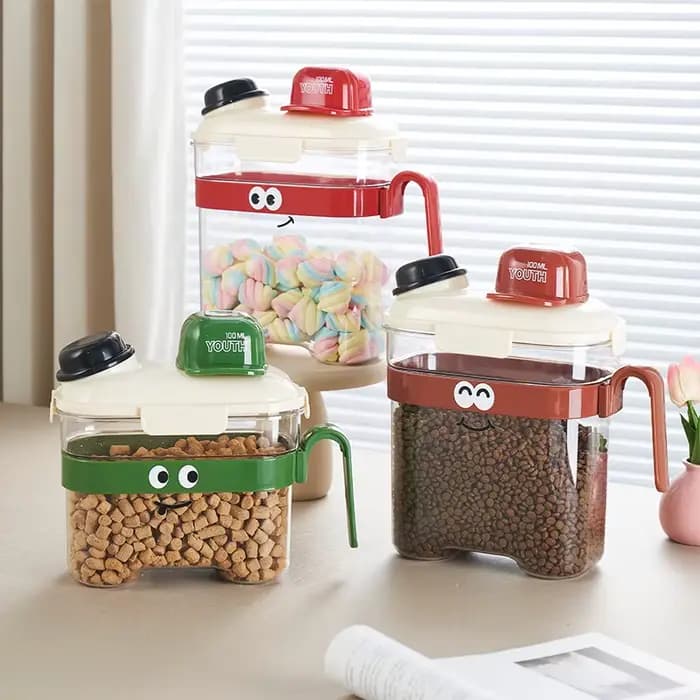 Seau de stockage pour aliments pour chats, réservoir scellé pour aliments pour chiens, conteneur de stockage pour aliments pour animaux de compagnie, boîte de stockage pour aliments pour chiens et cha