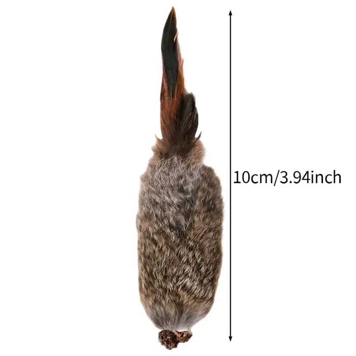 Jouet pour chat d'intérieur en fausse fourrure de lapin