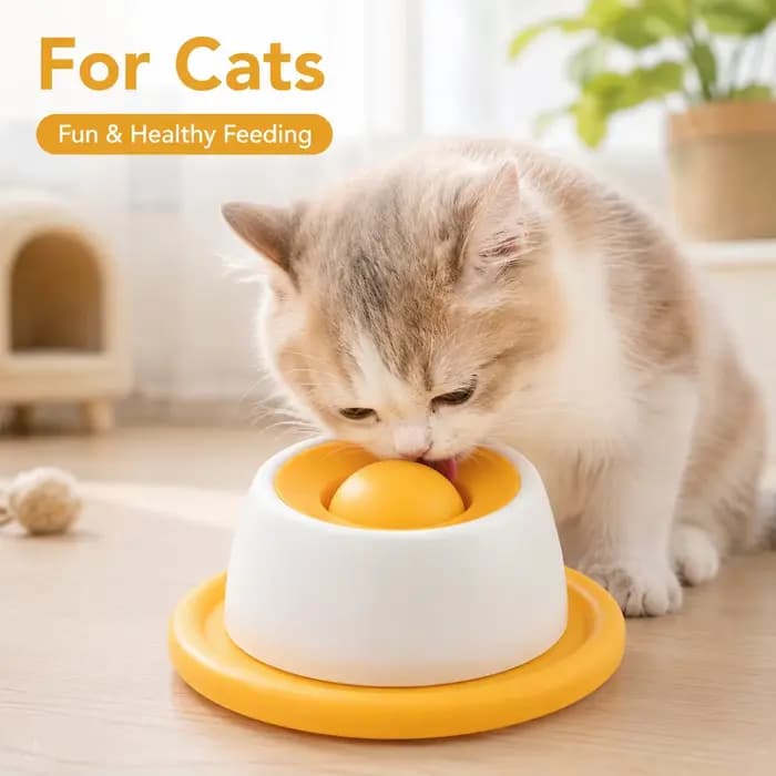 Gamelle pour chat à alimentation lente et dissimulée