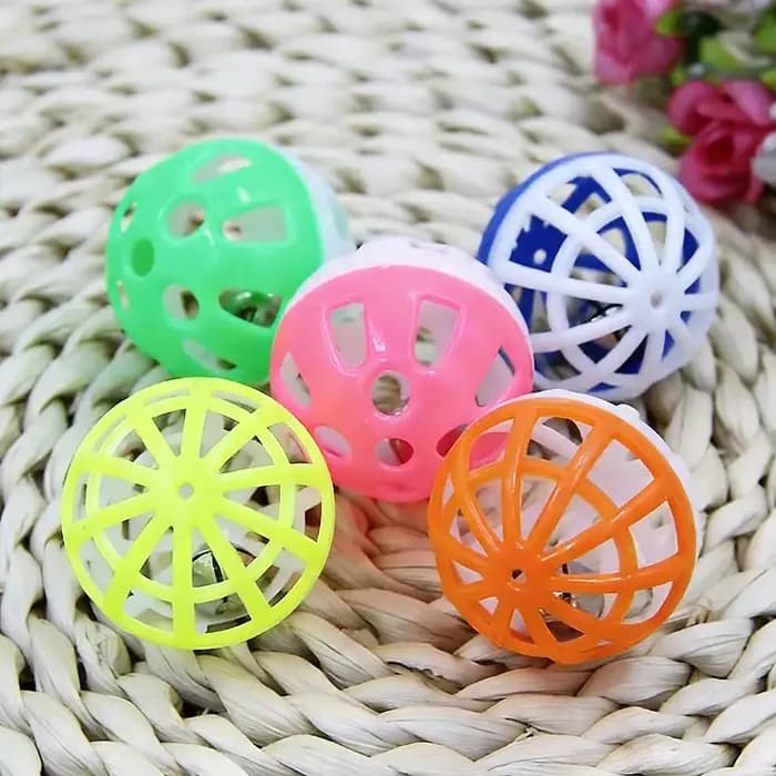 Lot de 10 jouets sonores en plastique pour chat
