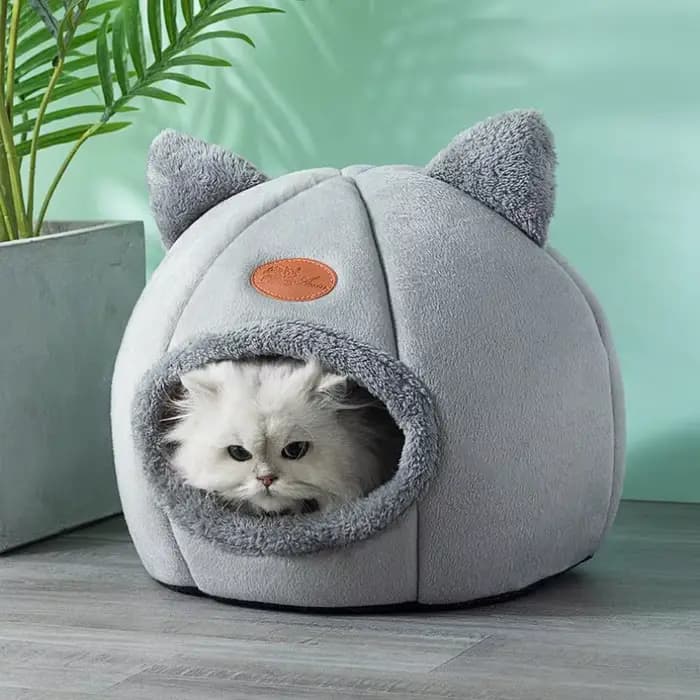 Nouveau confort de sommeil profond en hiver lit de chat tapis de glace panier petit chien maison produits animaux tente confortable grotte nid intérieur Cama Gato