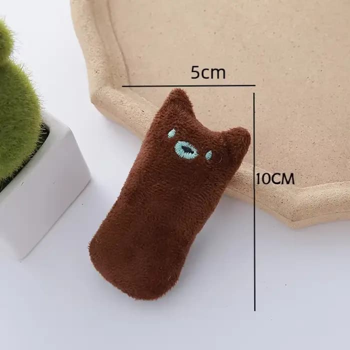 Jouet interactif en peluche à la catnip pour chats