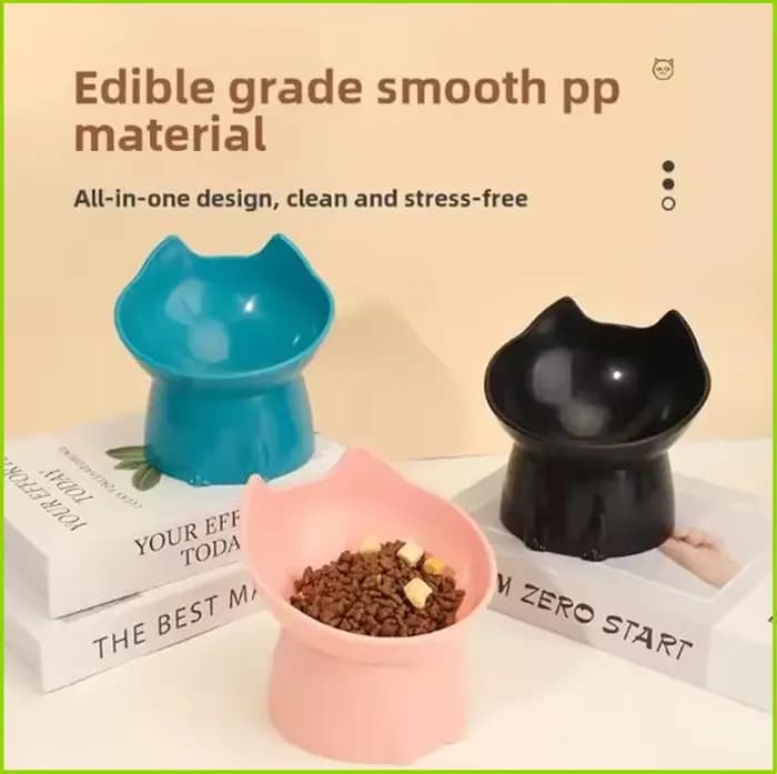 Gamelle surélevée pour chat et chien avec longues oreilles et pieds hauts