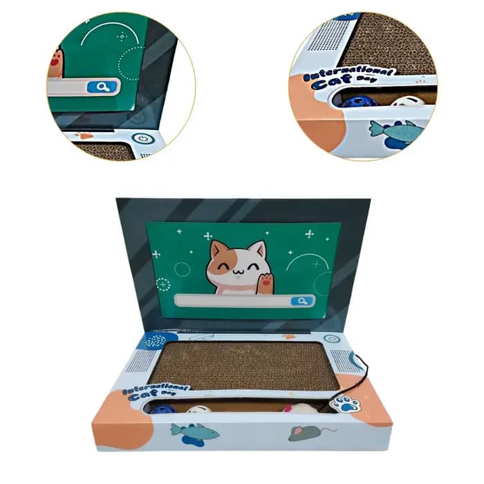 Tapis à gratter pliable pour chat