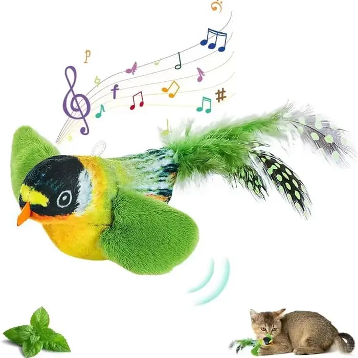 Jouet pour chat qui imite le son d'un oiseau, amuse le chat, amuse-t-il soi-même, soulage l'ennui, corde élastique résistante aux griffures et aux morsures, nouveauté
