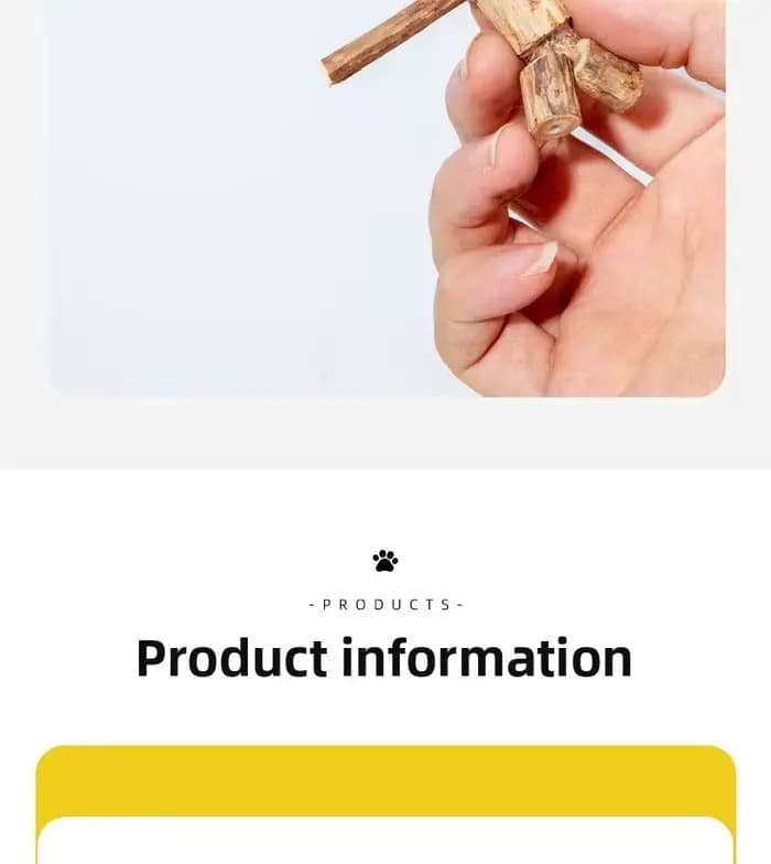 Jouet interactif en bois ZHAYA Silvervine pour chat
