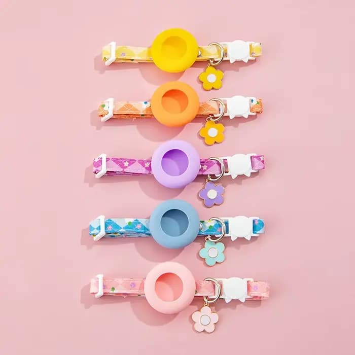 Collier de sécurité réglable pour chat avec support Apple Air Tag