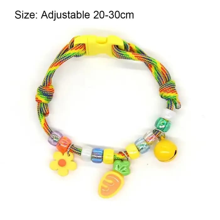 Collier tressé coloré pour animaux de compagnie