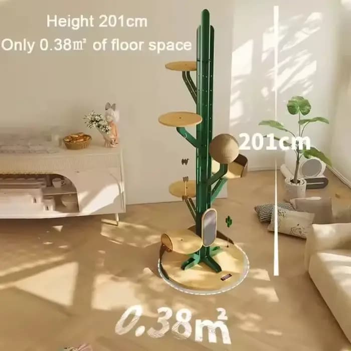 Arbre à chat en forme de cactus