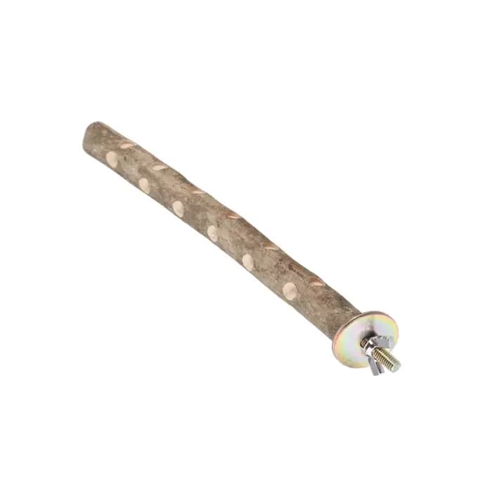 Support en bois naturel pour perroquets