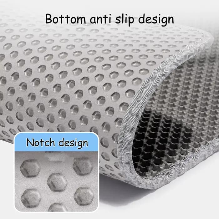 60CMX90CM tapis à litière pour chat imperméable Double couche bac