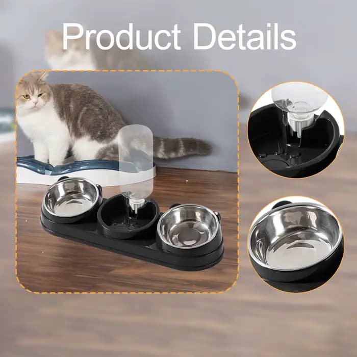 Bols 3 en 1 pour chien et chat