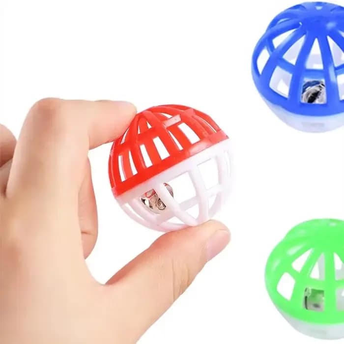 Lot de 10 jouets sonores en plastique pour chat