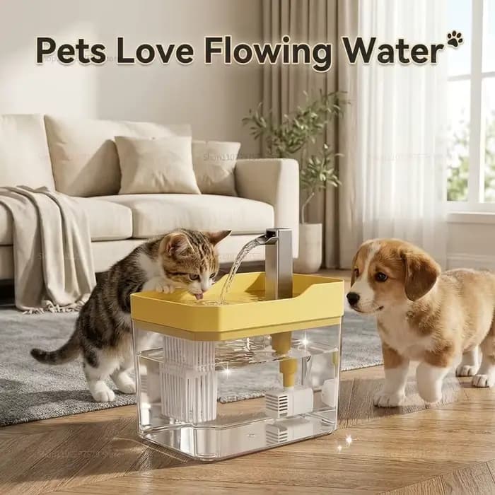 Fontaine à eau pour chat avec filtre automatique