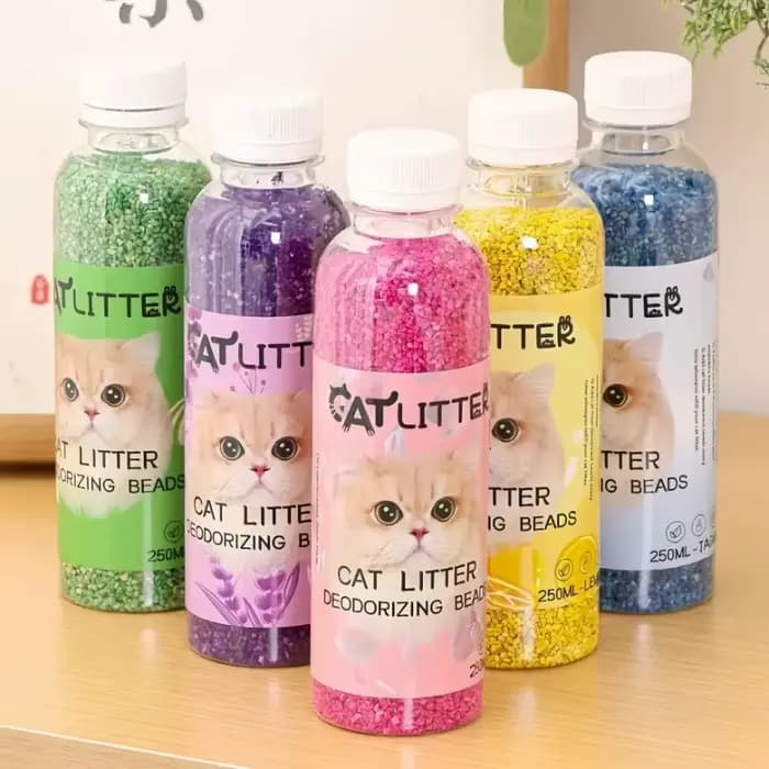 Perles désodorisantes pour litière de chat
