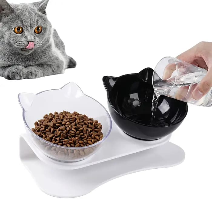 15 ° Bols pour chats inclinés et surélevés