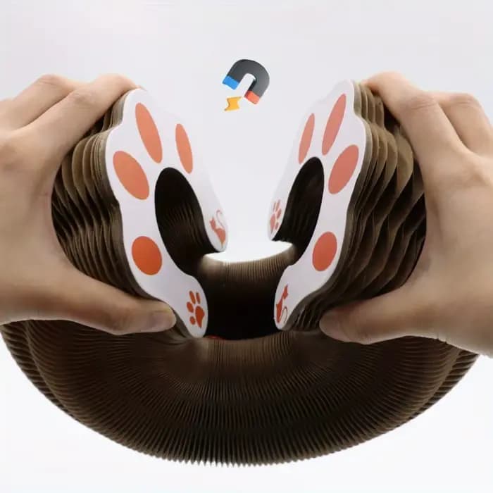 Gratte-chat en carton torsadé durable – Jouet de jeu interactif