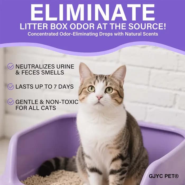 Désodorisant pour litière pour chat