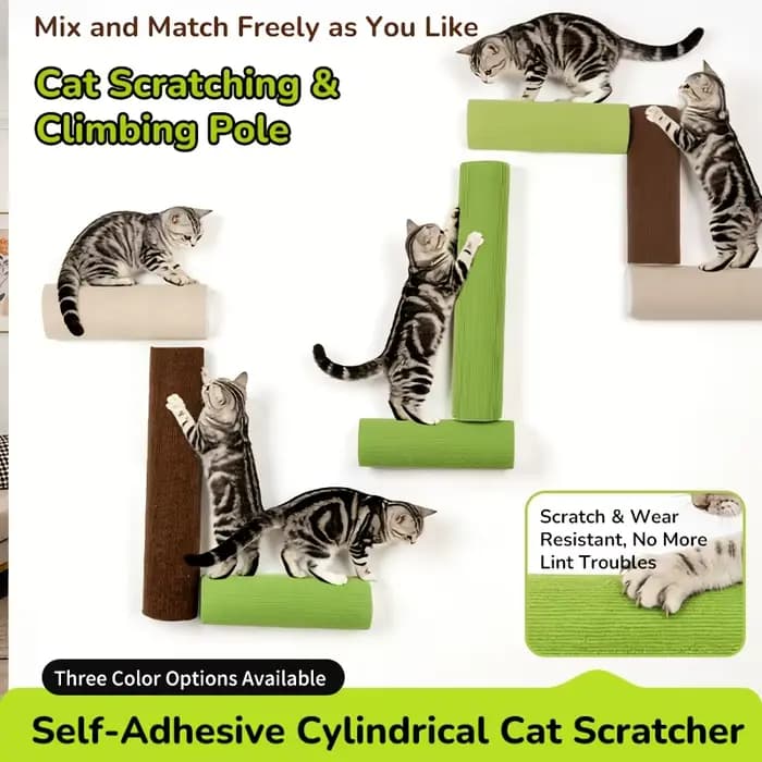 Poteaux à gratter pour chats autocollants pour le plaisir et la relaxation des animaux de compagnie