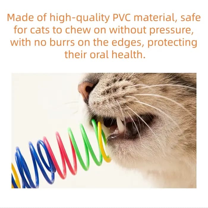 Jouet pour chat en spirale coloré