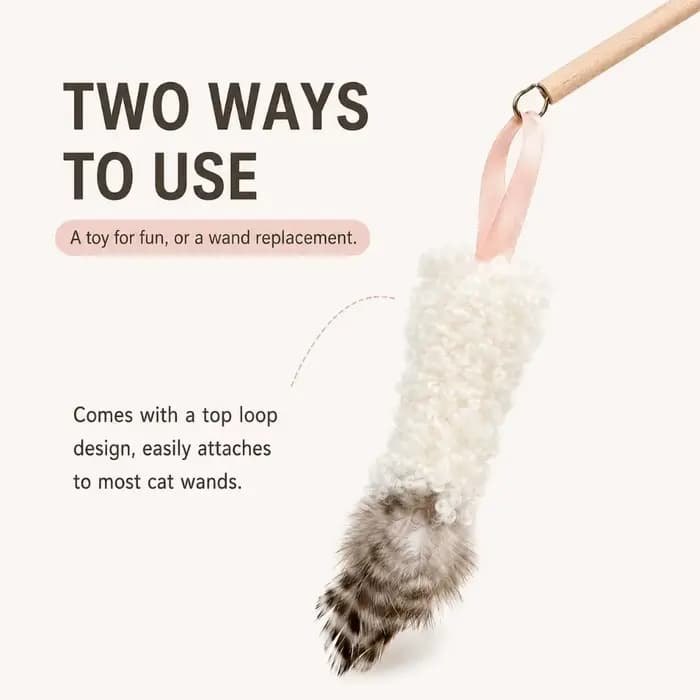 Jouets amusants pour chats en laine et plumes, plumes interactives, jouets à mâcher résistants aux morsures pour chiots et chatons, accessoires pour animaux de compagnie