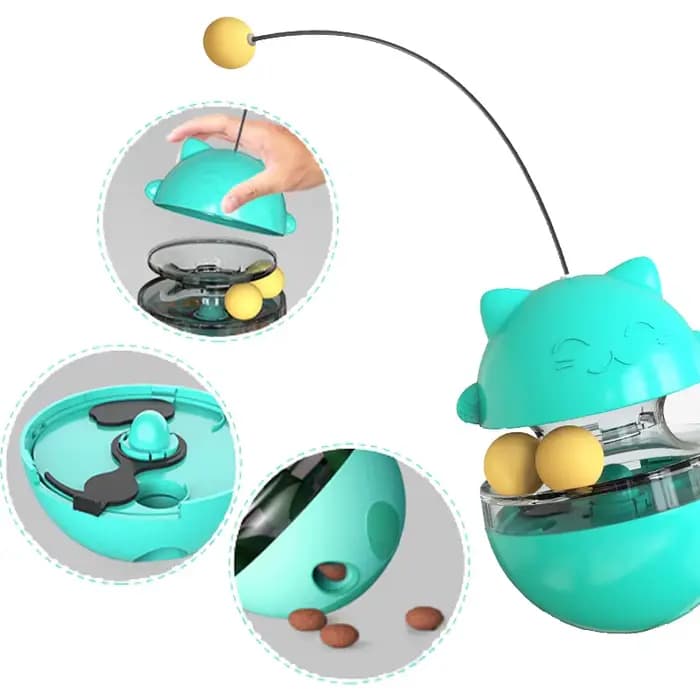 Fournitures pour animaux de compagnie jouer avec la nourriture Spiller par vous-même chaton interactif fuite