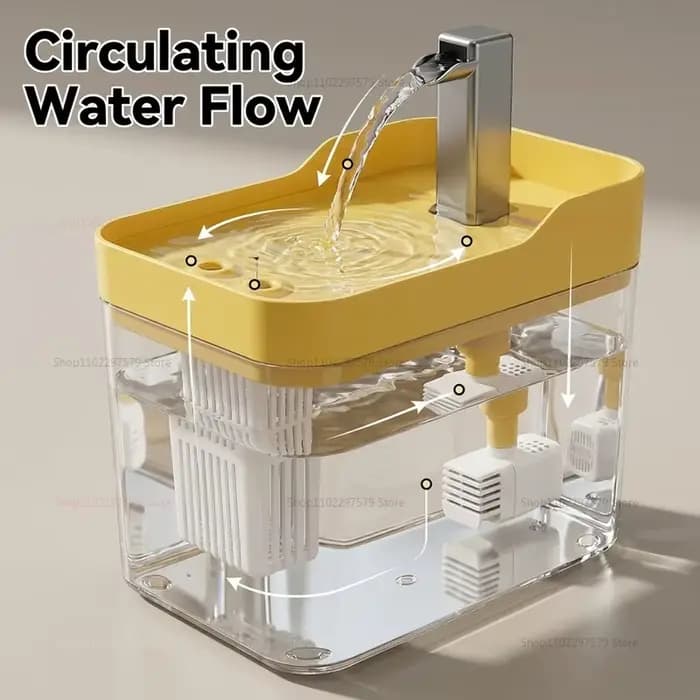Fontaine à eau pour chat avec filtre automatique