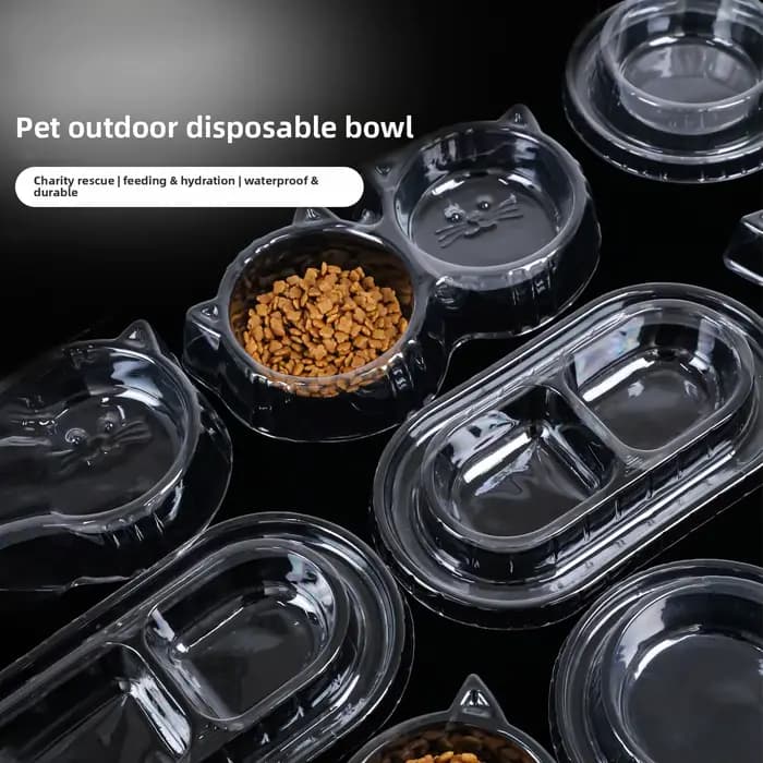 Bol jetable pour chat, bol anti-fourmis pour animaux de compagnie