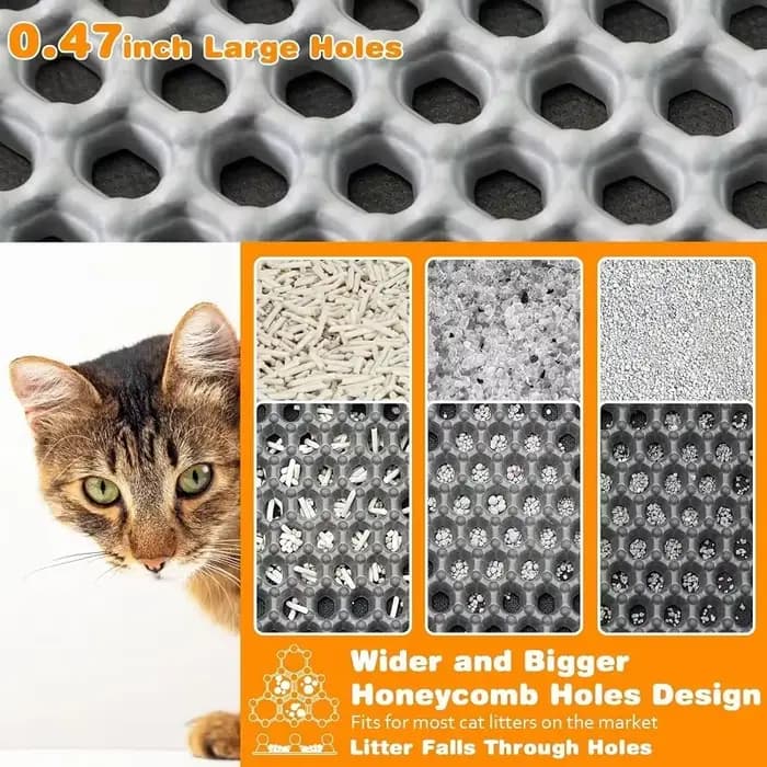 Tapis pour litière de chat