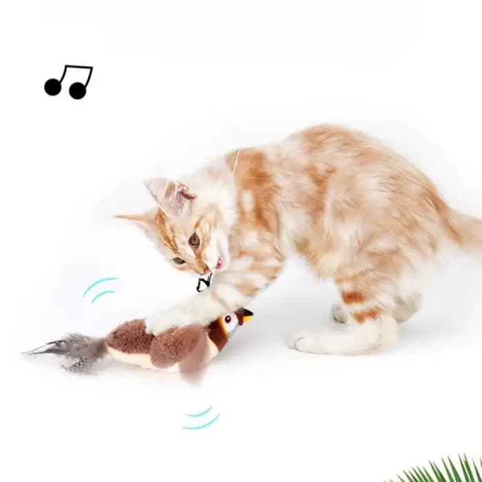 Jouet électrique en peluche pour chat