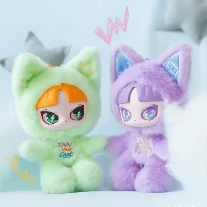 INNS Cat Inn Your Chat Series Boîte aveugle mystère, poupée en peluche en vinyle, figurine d'action, ornement de bureau, jouet de collection, cadeaux d'anniversaire