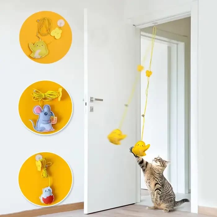 Jouet interactif de Simulation suspendu pour chat