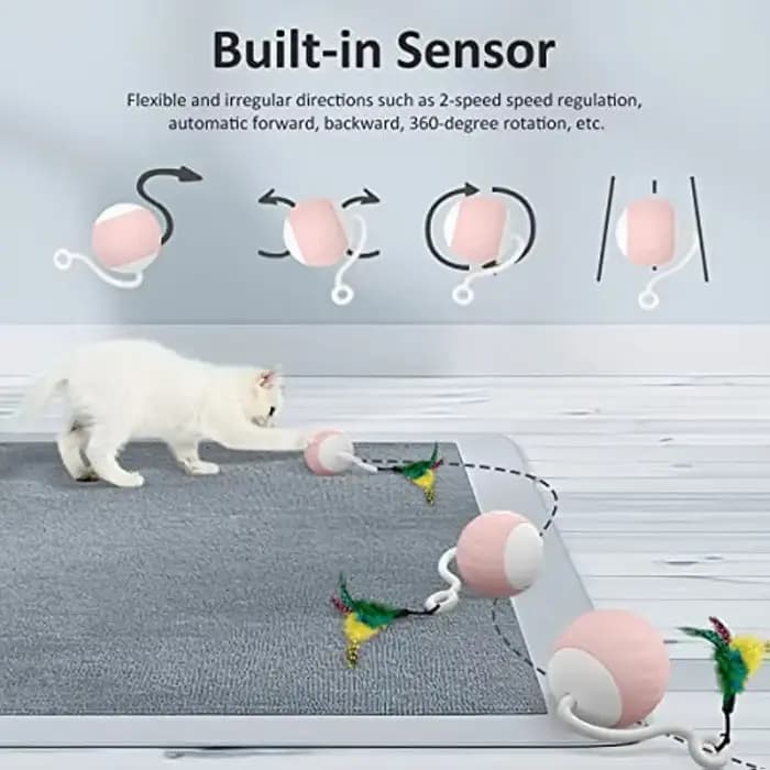 Jouets robotiques intelligents pour chat d'intérieur