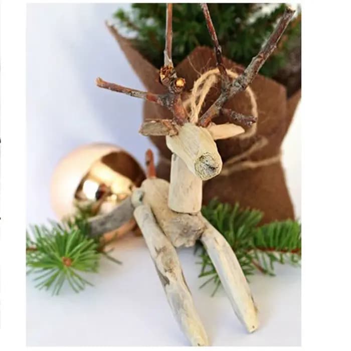 Ensemble de 50 bâtons de branches en bois naturel