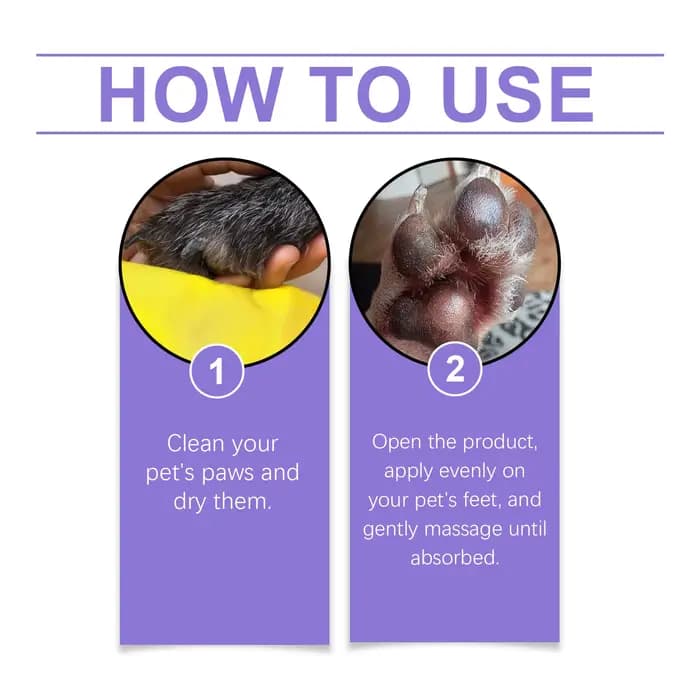 Crème de Soin des Pattes pour Animaux – Hydratation Intense, Réparation des Pattes Sèches et Fissurées, Huile de Coco Apaisante, Anti-Dérapante, Réparation Cutanée pour Chiens et Chats, Cire de Soin d