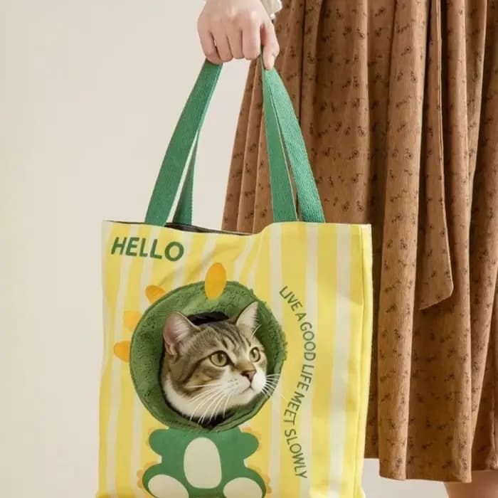 Sac de transport pour chat respirant