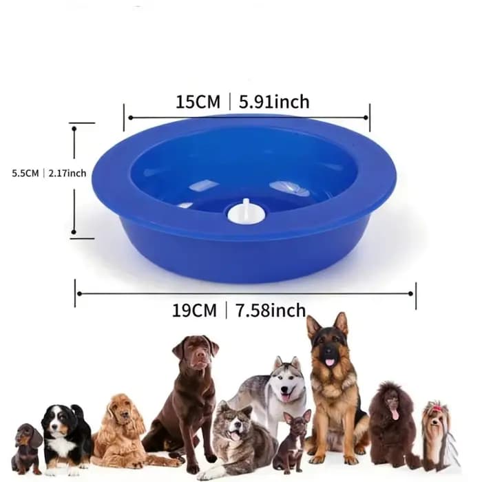 Bol rafraîchissant pour chien à injection d'eau – Soulage la chaleur, rétention de froid longue durée, gamelle d'eau froide pour animaux de compagnie