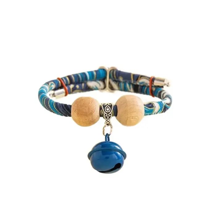 Collier anti-insectes naturel en bois de canhre