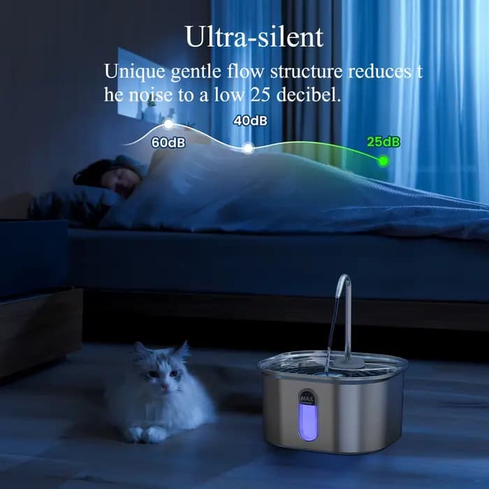Fontaine d'eau automatique pour chat
