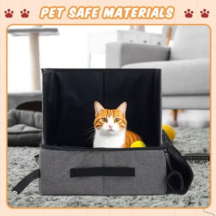 Bac à litière pliable pour chat