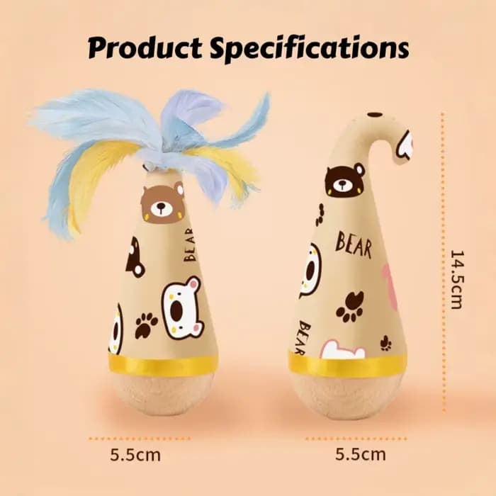 Jouet interactif Wobble & Spin pour chiens et chats