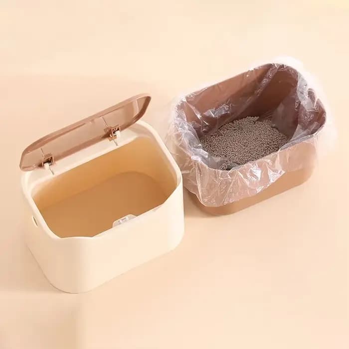 Bac à litière pour chat, bassin de lit Portable amovible, entièrement fermé, pot de toilette pour lapin, moyens et grands chats, petits animaux