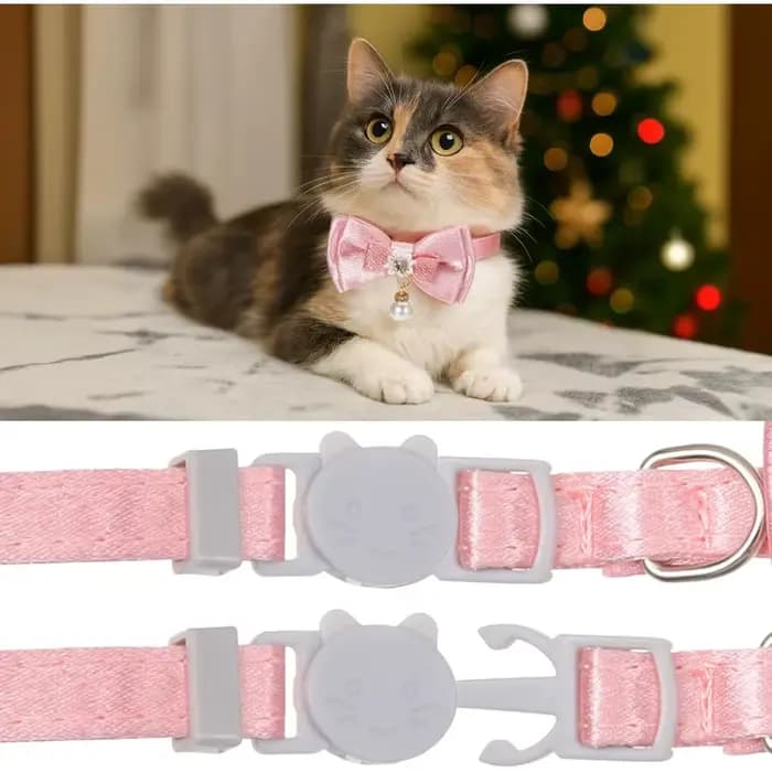 Collier Adorable pour Chat avec Nœud Papillon