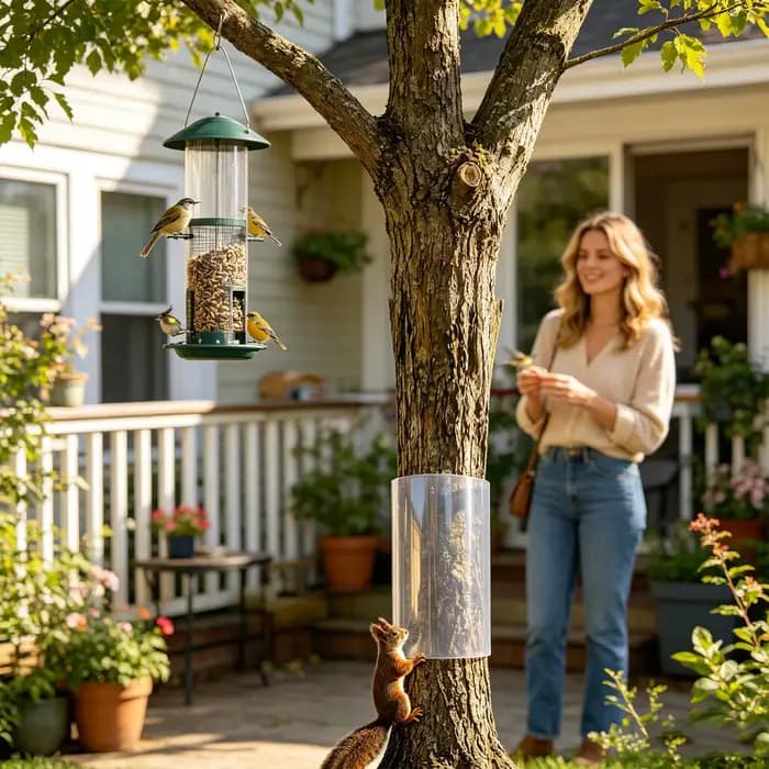 Film protecteur transparent anti-escalade pour arbres
