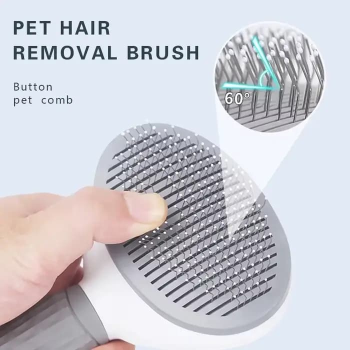Brosse autonettoyante pour animaux de compagnie
