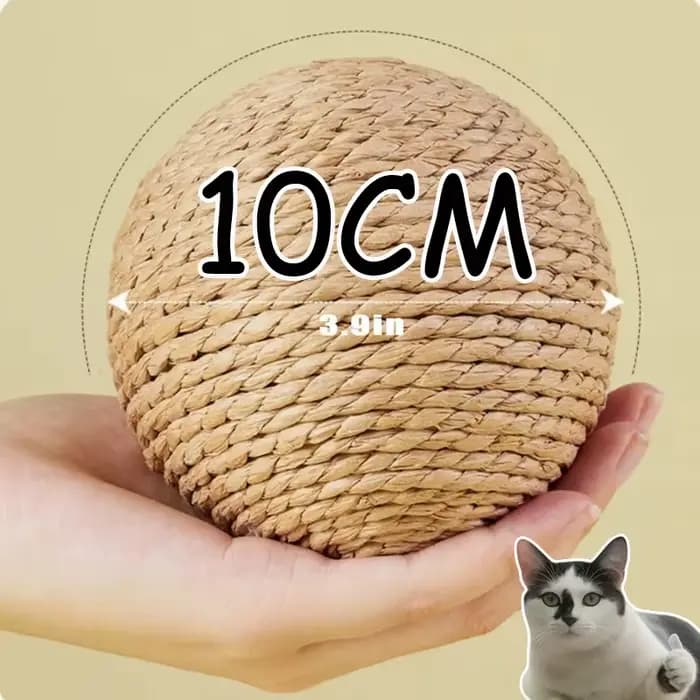 Balle à gratter interactive en Sisal pour chat