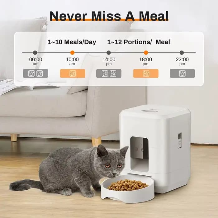 Petavista mangeoire automatique pour chat animal de compagnie intelligent WiFi distributeur de croquettes de nourriture