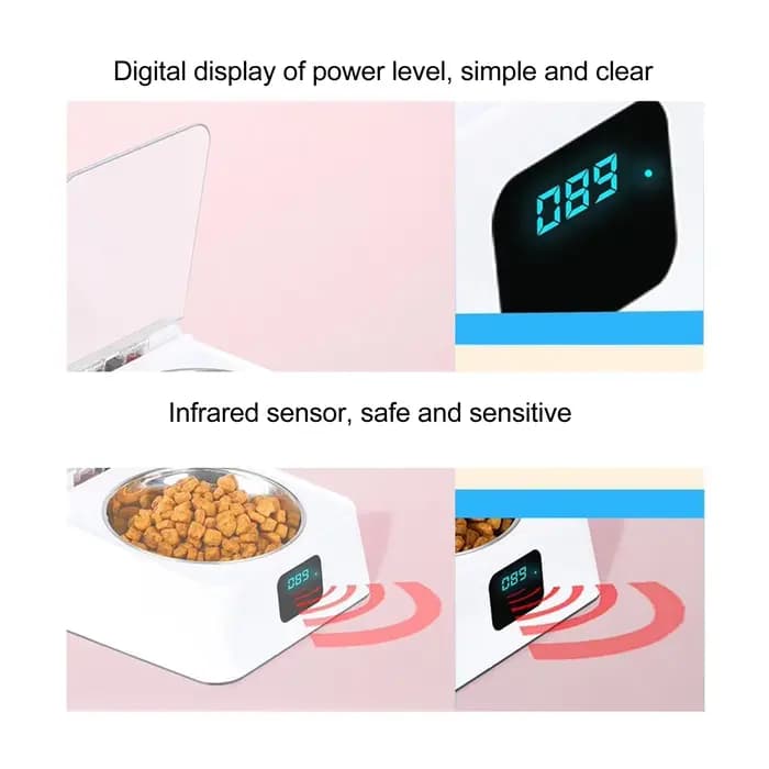 Distributeur automatique de nourriture pour chat avec capteur infrarouge