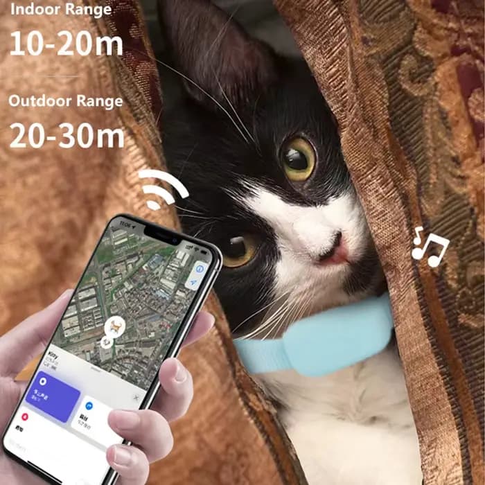 Traceur GPS étanche pour animaux de compagnie - Localisateur pour chiens et chats