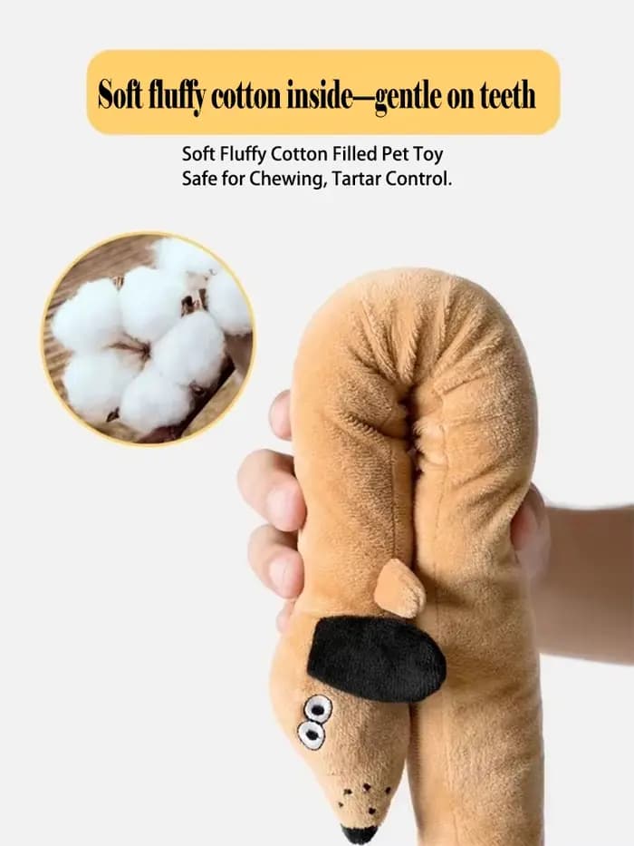 Peluche Teckel Longue et Moelleuse